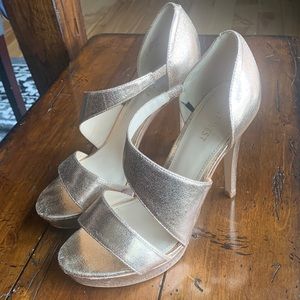 Rose Gold Nine West Heels Sz 7.5